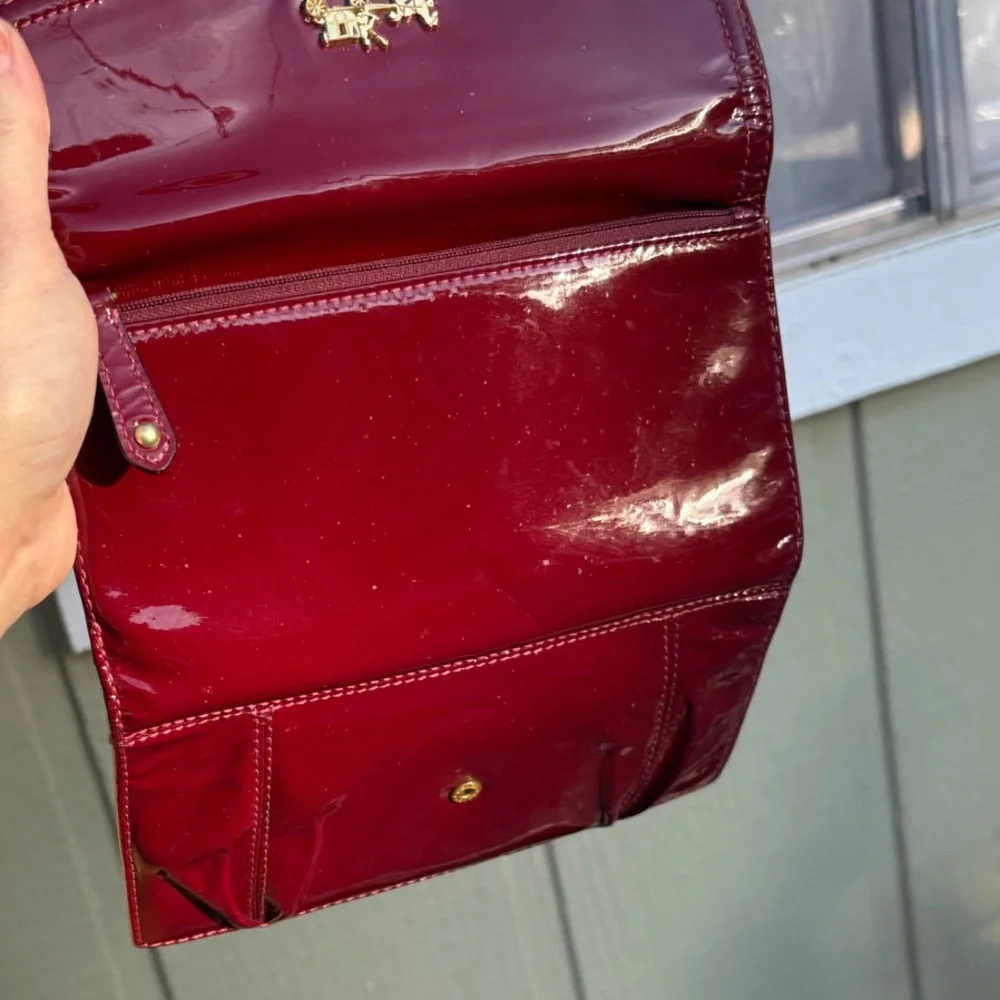 Coach Deep Red Patent Leather Wallet - Picture 14 of 14